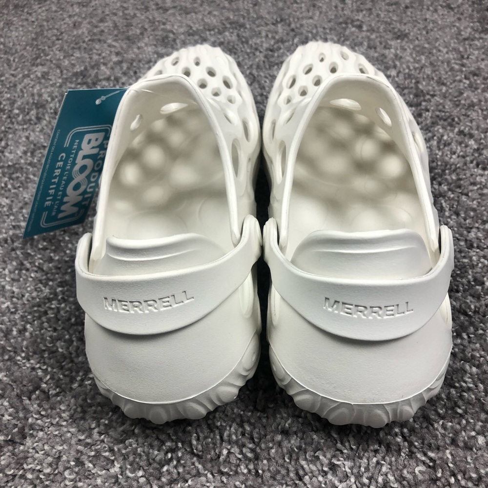 Merrell Hydro Moc White Mens Croc Sandals Casual Hiking Shoes Size 10 J85863 - Picture 6 of 13